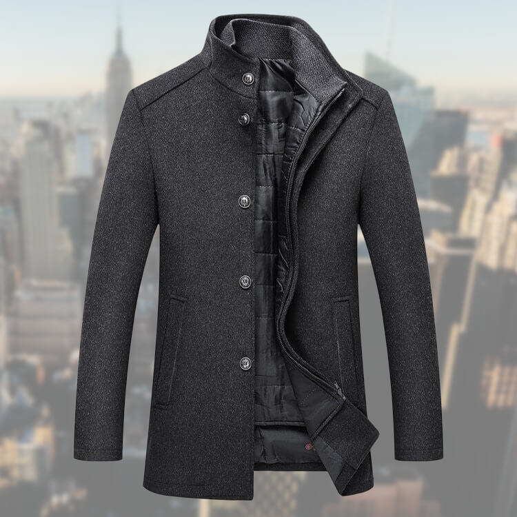 Chaqueta de hombre Marcus con chaleco interior desmontable, corte elegante