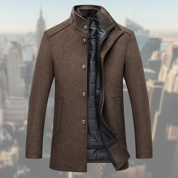 Detalle del chaleco desmontable de la chaqueta Marcus para hombre