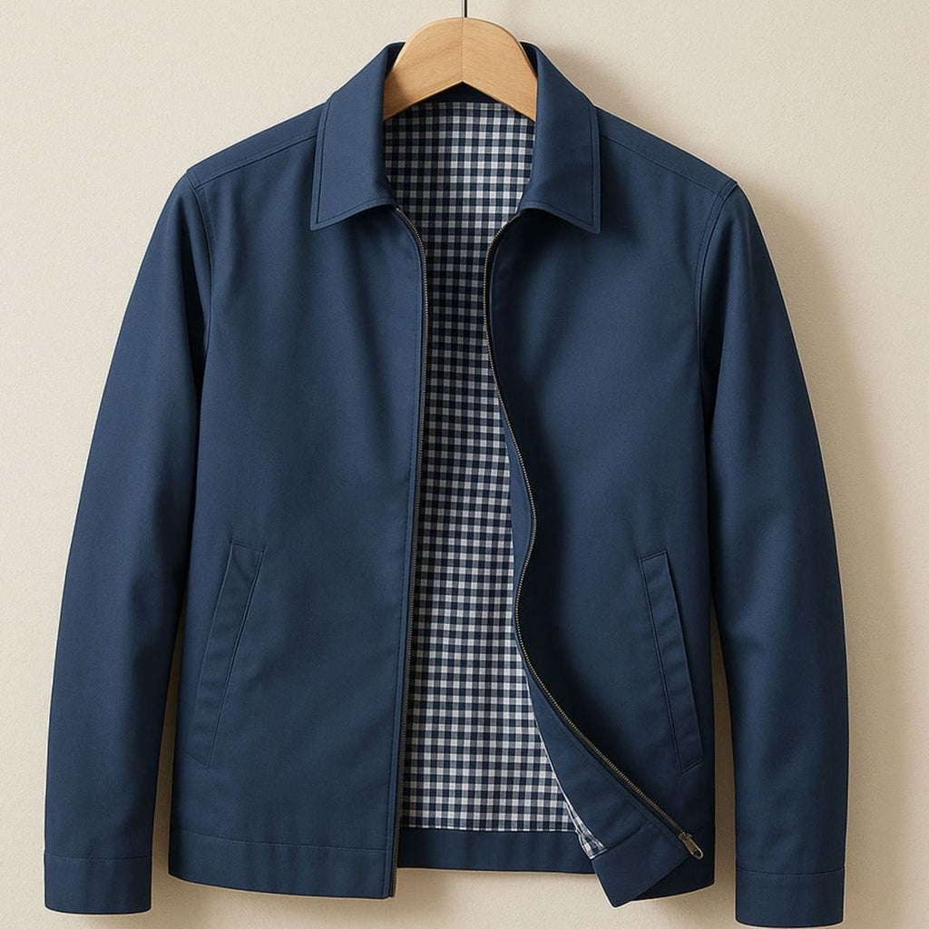 Chaqueta smart-casual CALLUM combinada con camisa para look de oficina