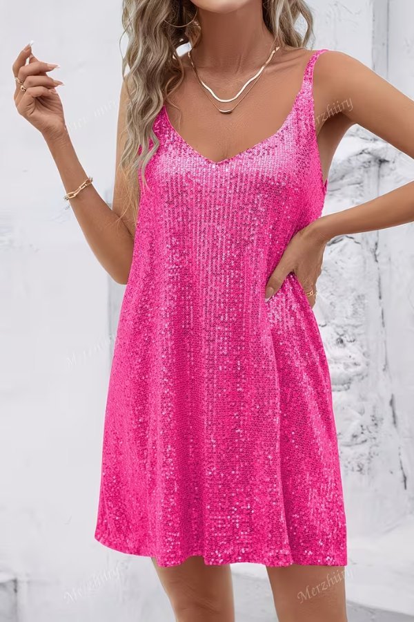 Clara | Vestido de Cóctel Sin Mangas con Lentejuelas para Mujer - Noa Lagos