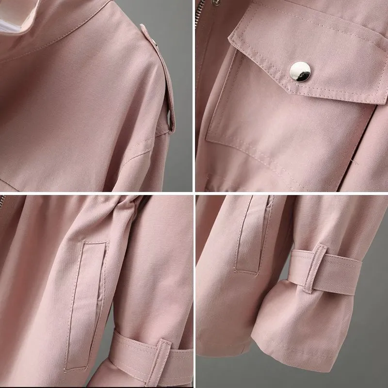Detalle de tejido y acabado de la chaqueta elegante Clarisse