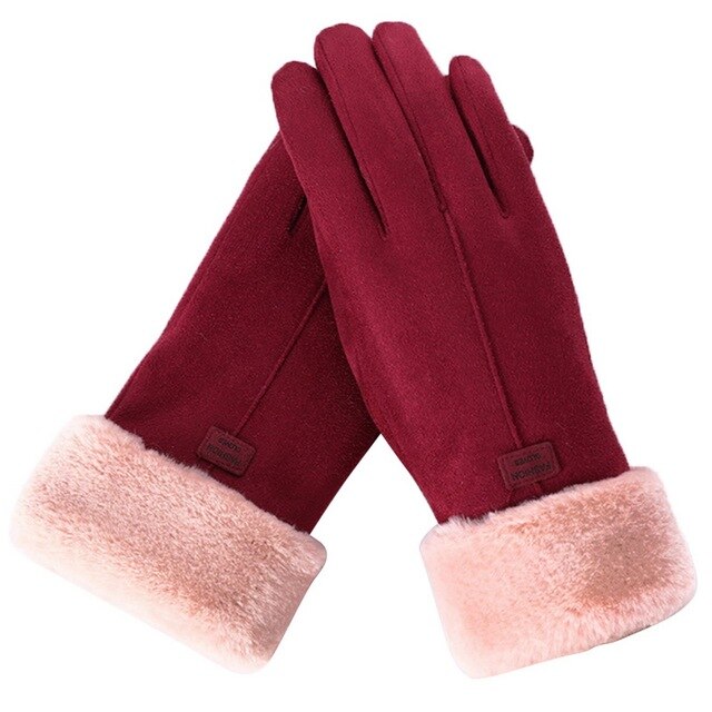 Vista lateral de los guantes de invierno COPELIA para mujer