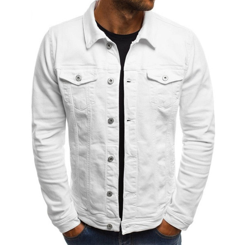Detalle de los botones frontales de la chaqueta vaquera Kellan