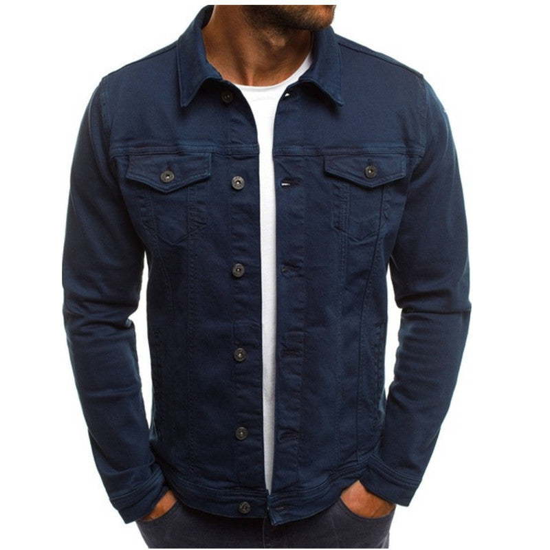 Chaqueta vaquera Kellan en color azul oscuro para hombre