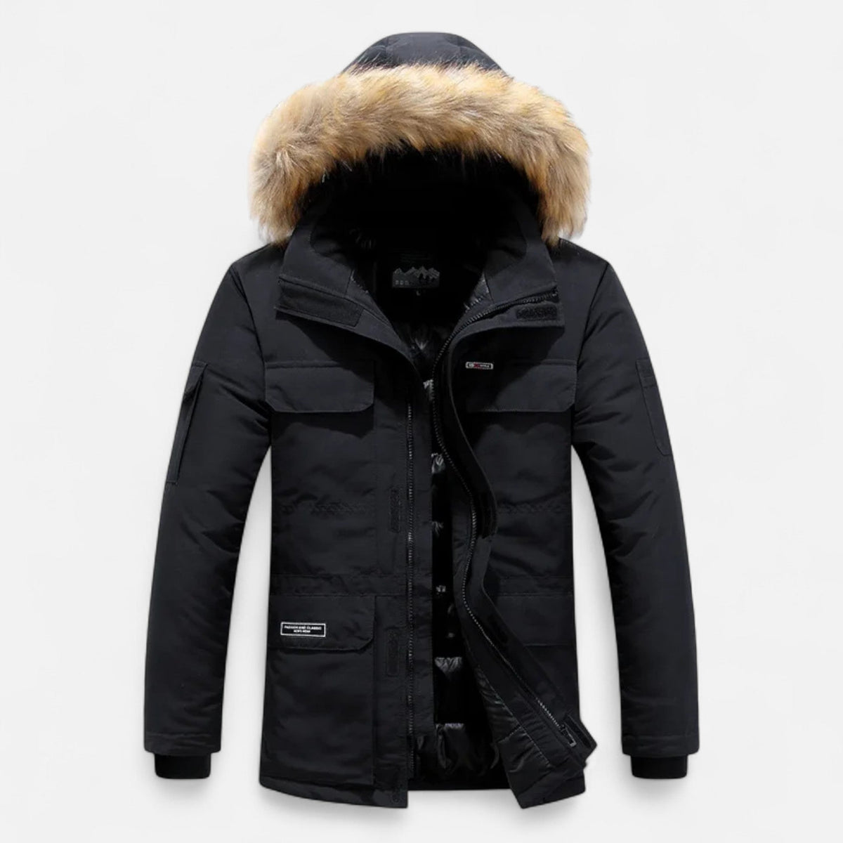 Diego | Parka de Plumón de Invierno para Hombre con Capucha y Forro Polar - Noa Lagos