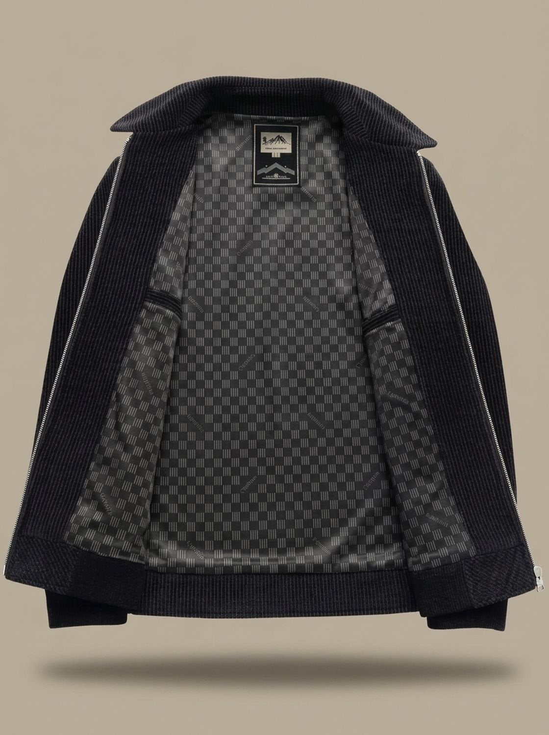 Bolsillo lateral con cremallera de la cazadora bomber DRAYLON en verde