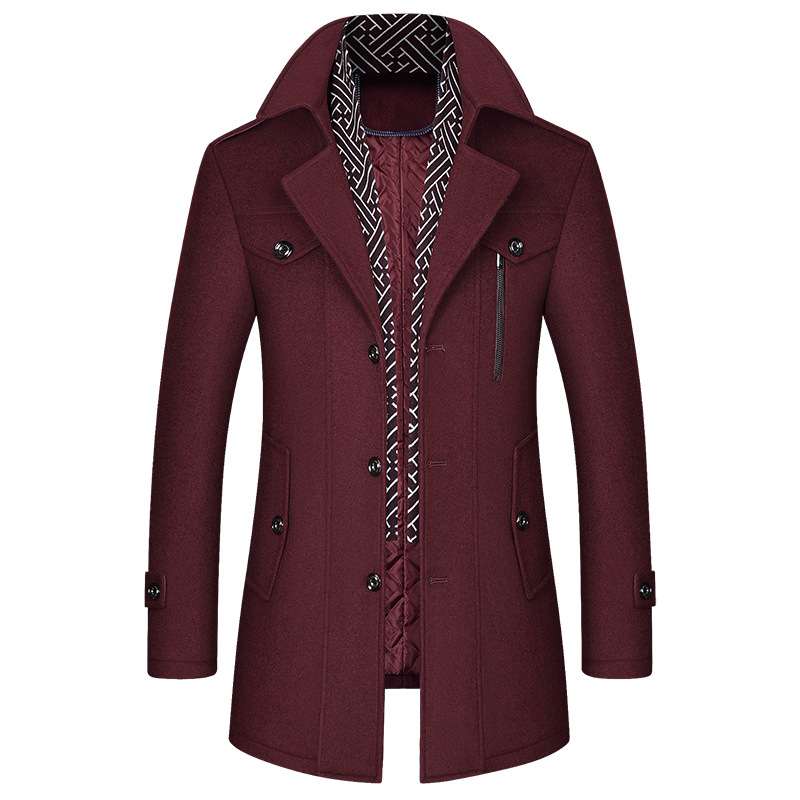 Abrigo de hombre en tono elegante para looks formales y casuales