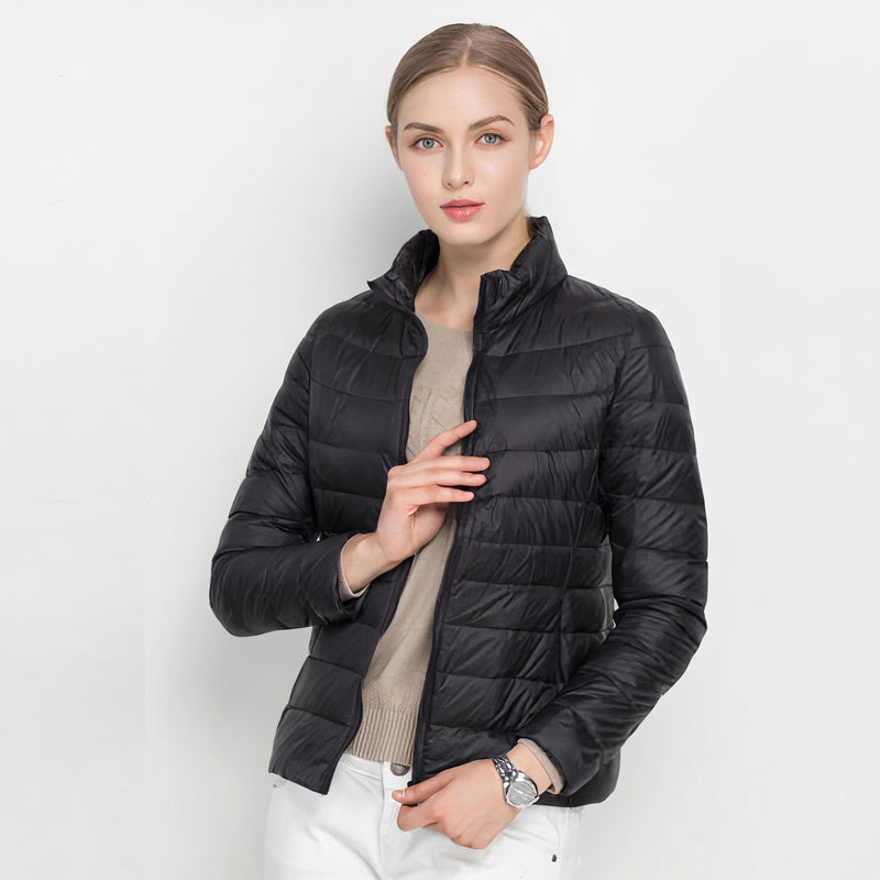 Bolsillos laterales de la chaqueta acolchada NORA para mujer