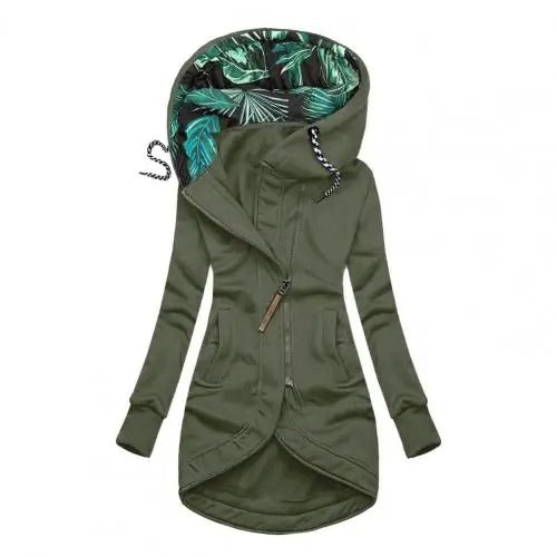 Abrigo Nordvik con cremallera frontal y bolsillos laterales para mujer