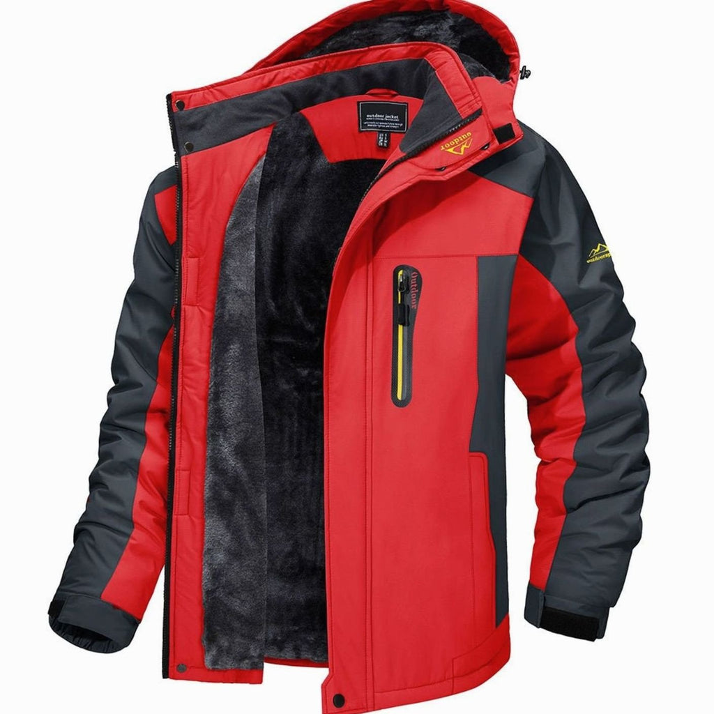 Bolsillo con cremallera de alta visibilidad en la chaqueta de invierno Kodiak