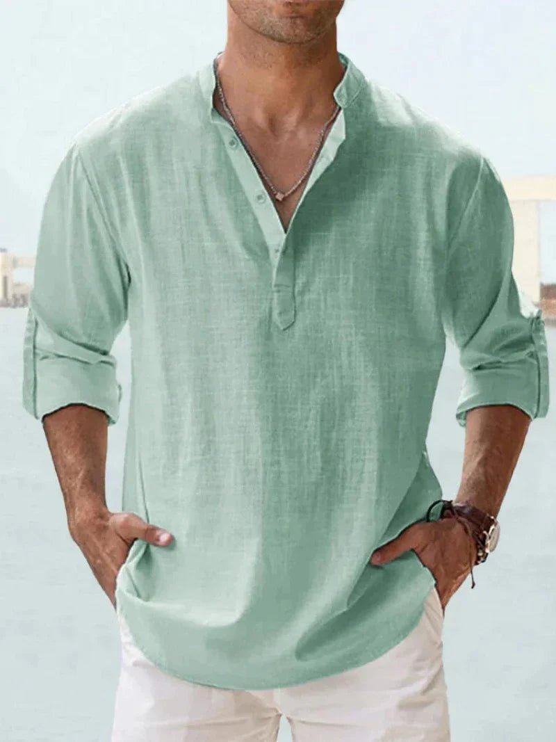 Gino | Camisa de Lino Elegante y Confortable para Hombre - Noa Lagos