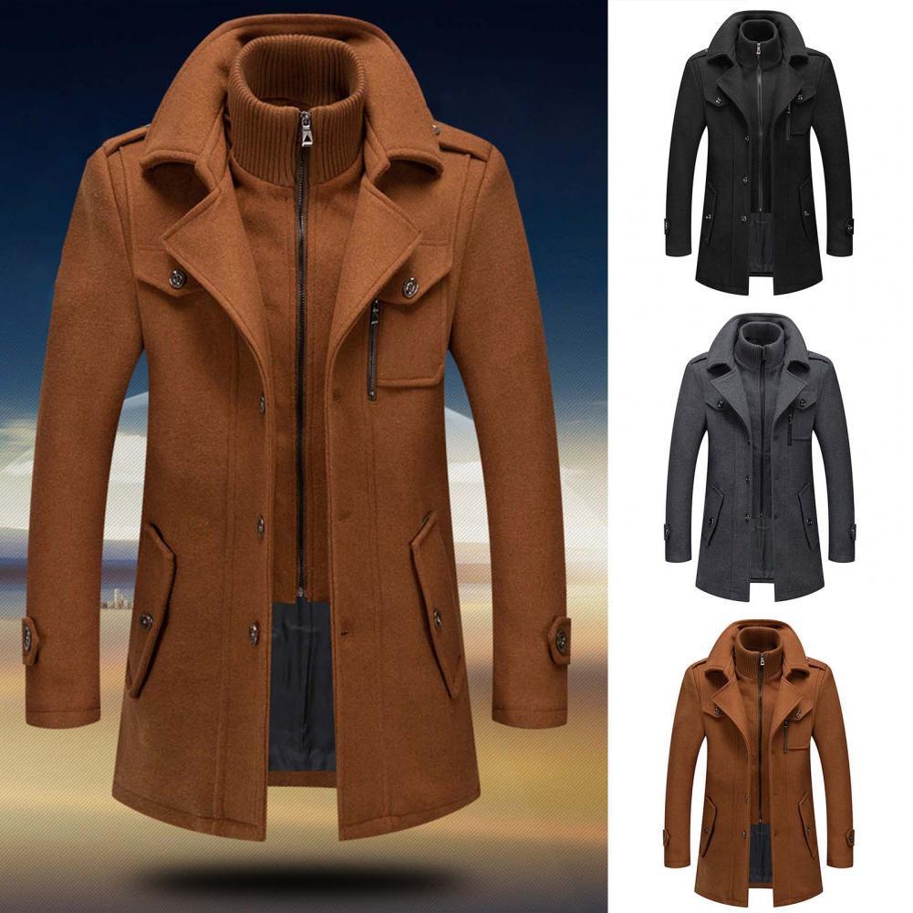 Abrigo largo Halden para hombre en color negro, ideal para el invierno
