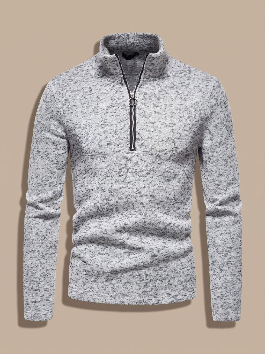 Jersey de punto fino combinado con camisa blanca de estilo Oxford
