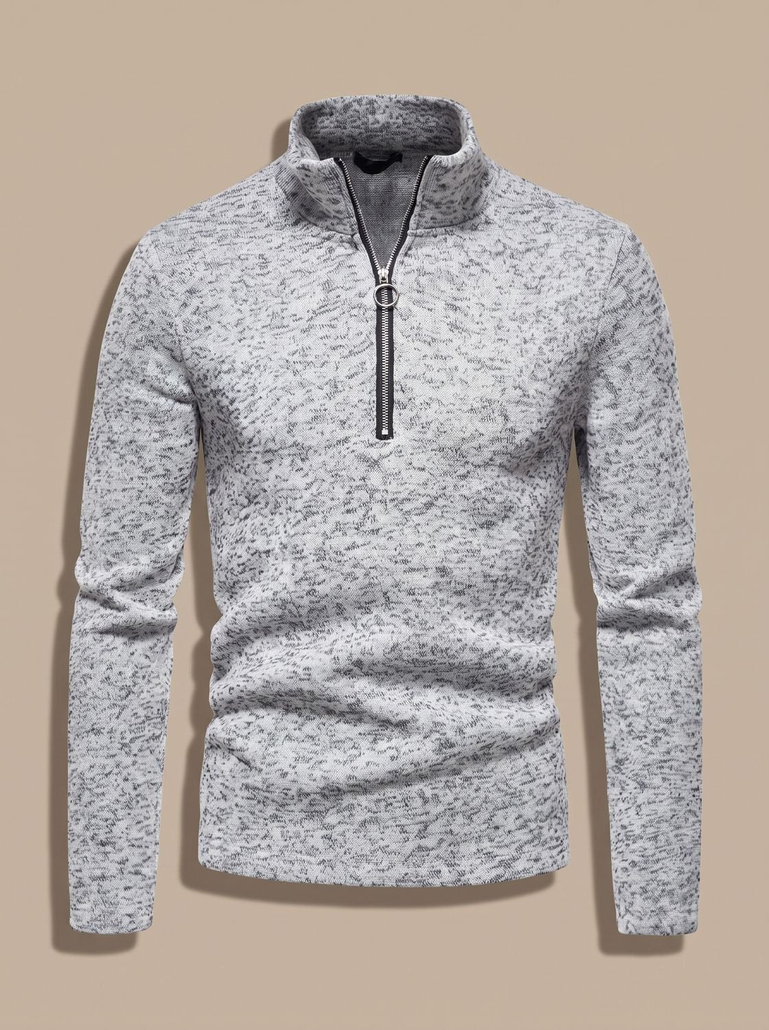 Jersey de punto fino combinado con camisa blanca de estilo Oxford