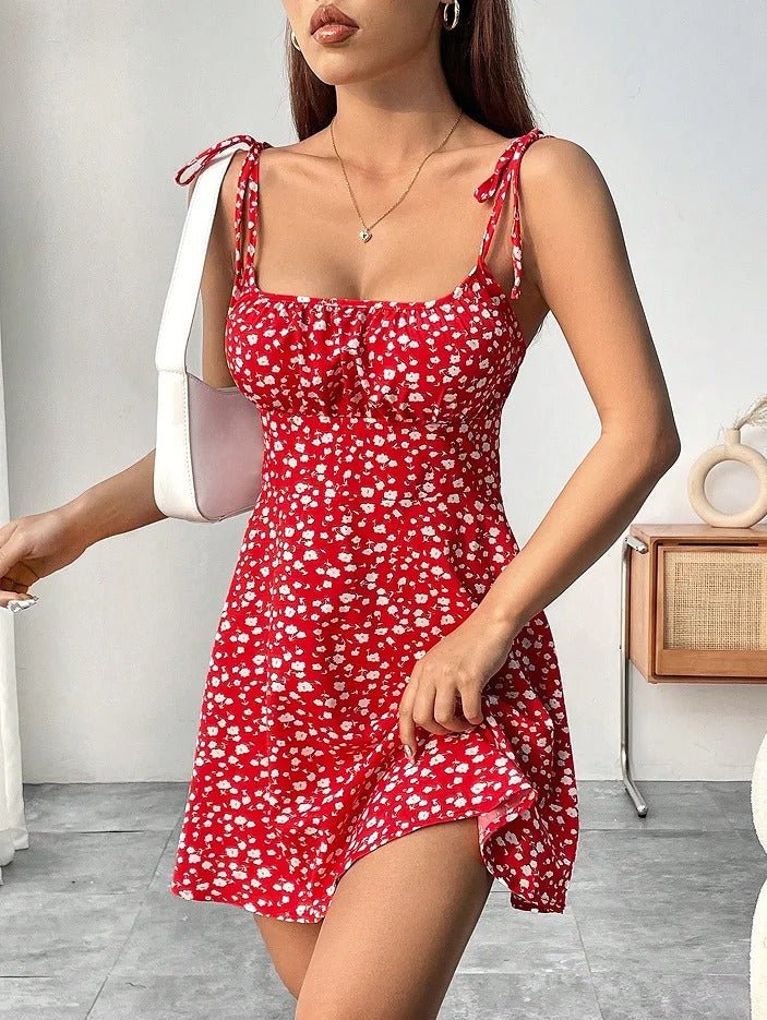Isabella | Minivestido Floral con Tirantes Ajustables para Mujer - Noa Lagos