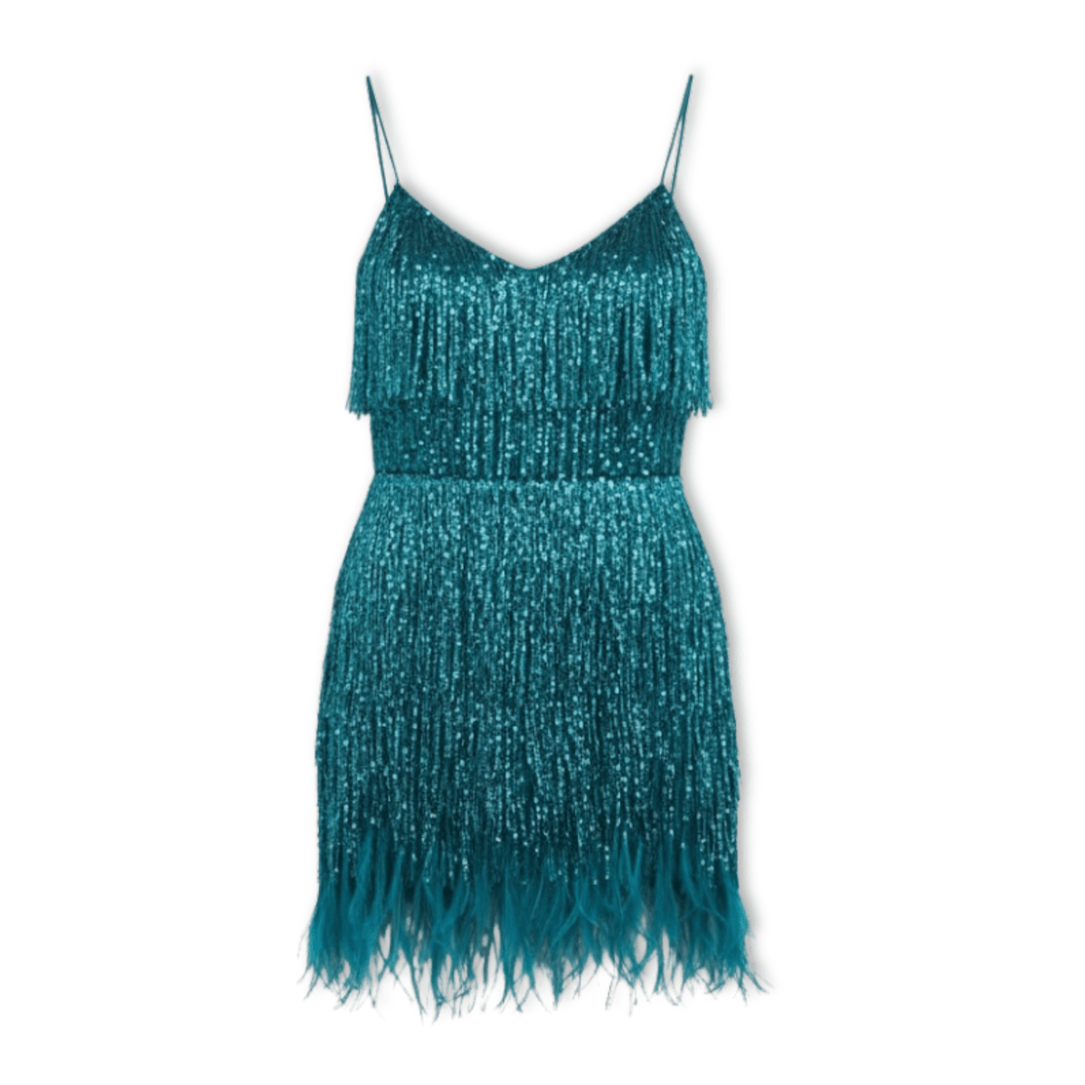 Isabella | Vestido Corto de Noche con Lentejuelas y Plumas para Mujer - Noa Lagos