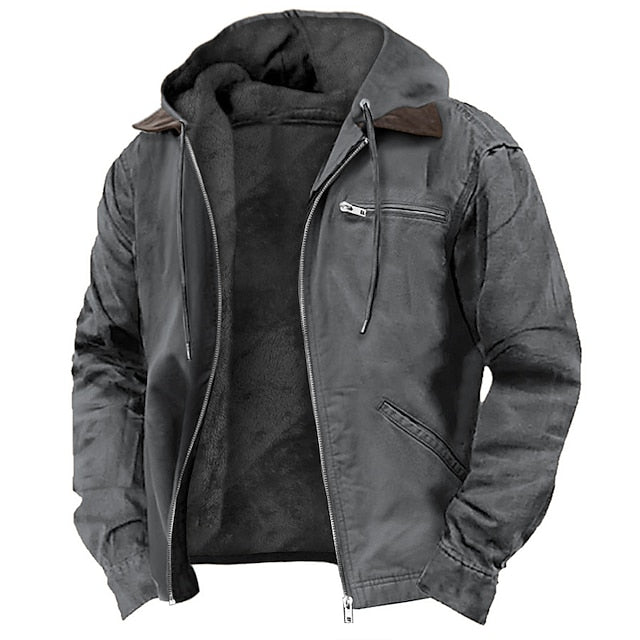 Bolsillos funcionales de la chaqueta impermeable elegante para hombre