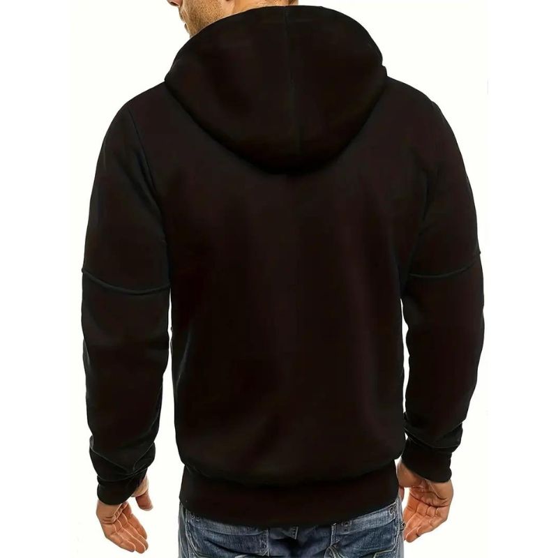 Detalle del tejido suave de la sudadera Kian