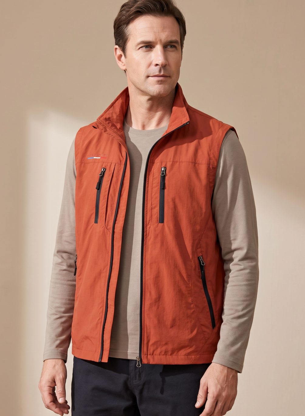 Chaleco cargo sin mangas Kodiak para hombre con múltiples bolsillos con cremallera
