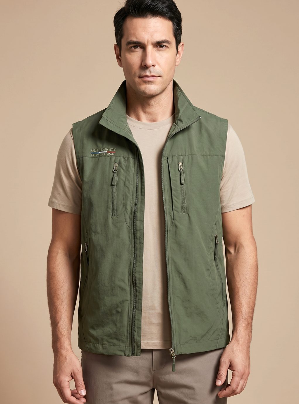 Chaleco resistente al agua Kodiak combinado con camiseta para uso casual