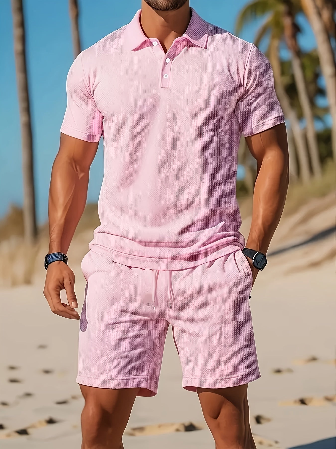 LEO – Conjunto de verano para hombre con polo y pantalones cortos - Noa Lagos