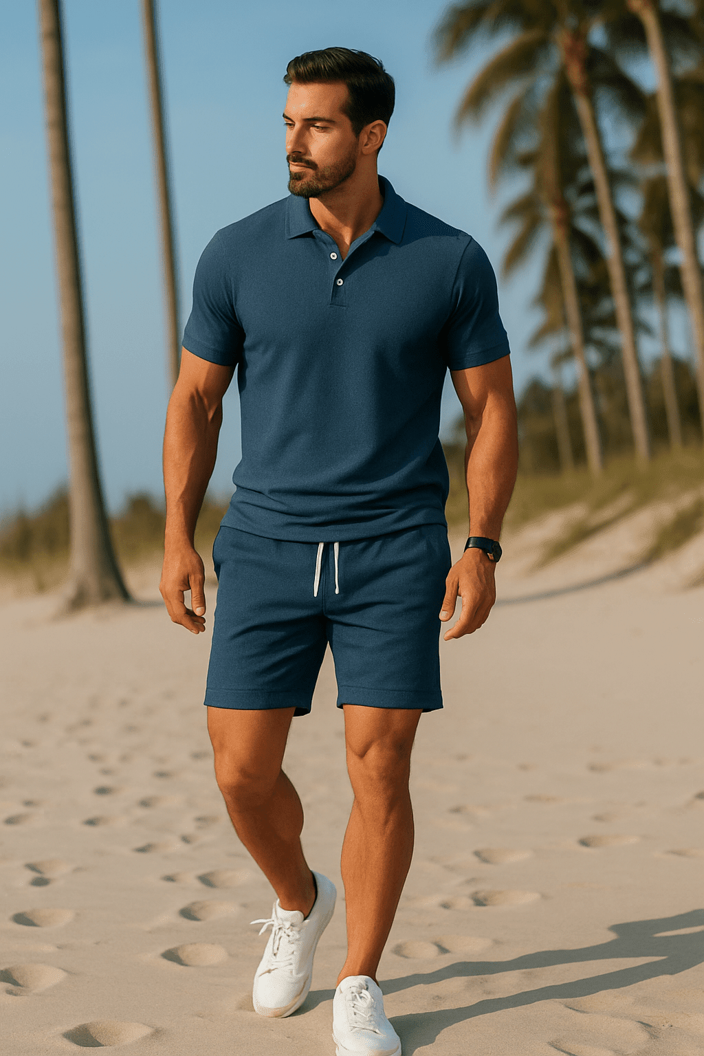 LEO – Conjunto de verano para hombre con polo y pantalones cortos - Noa Lagos