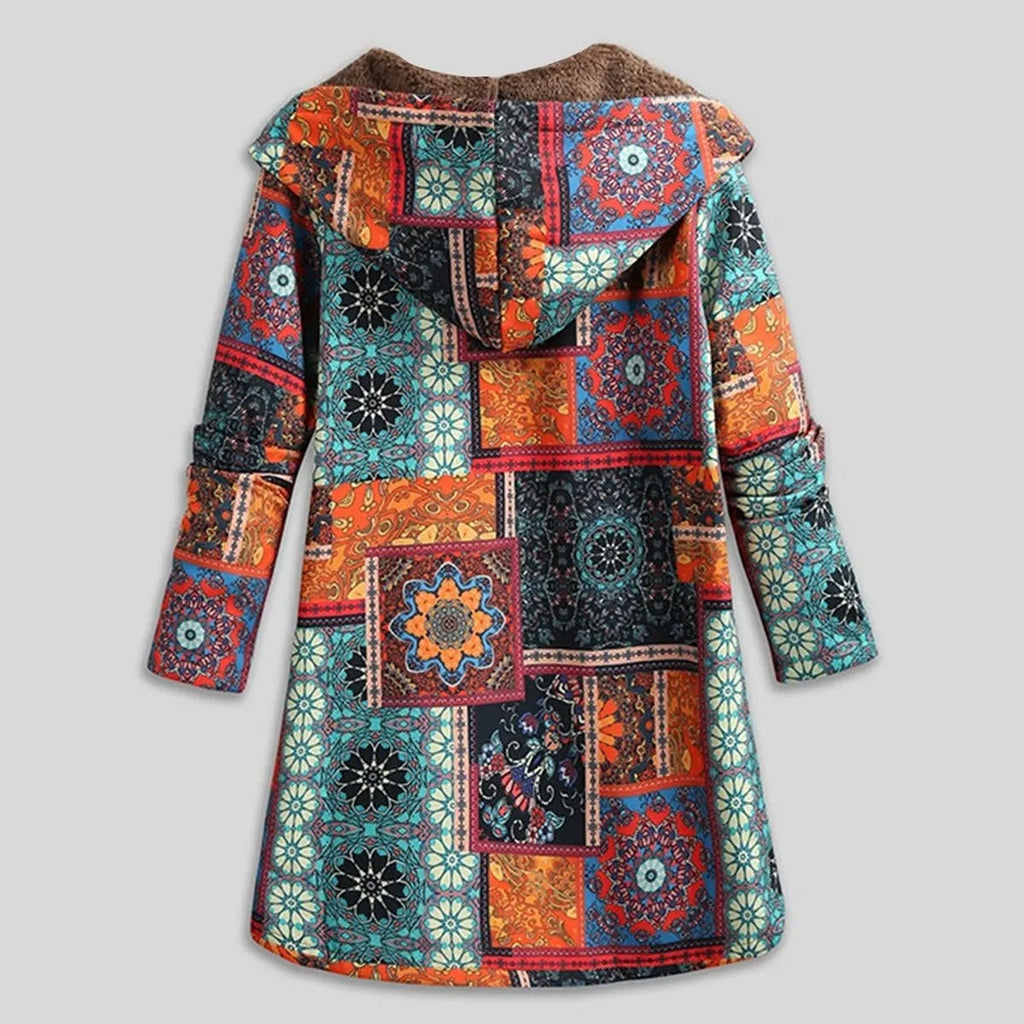 Chaqueta Lunara vista completa, estilo bohemio para invierno