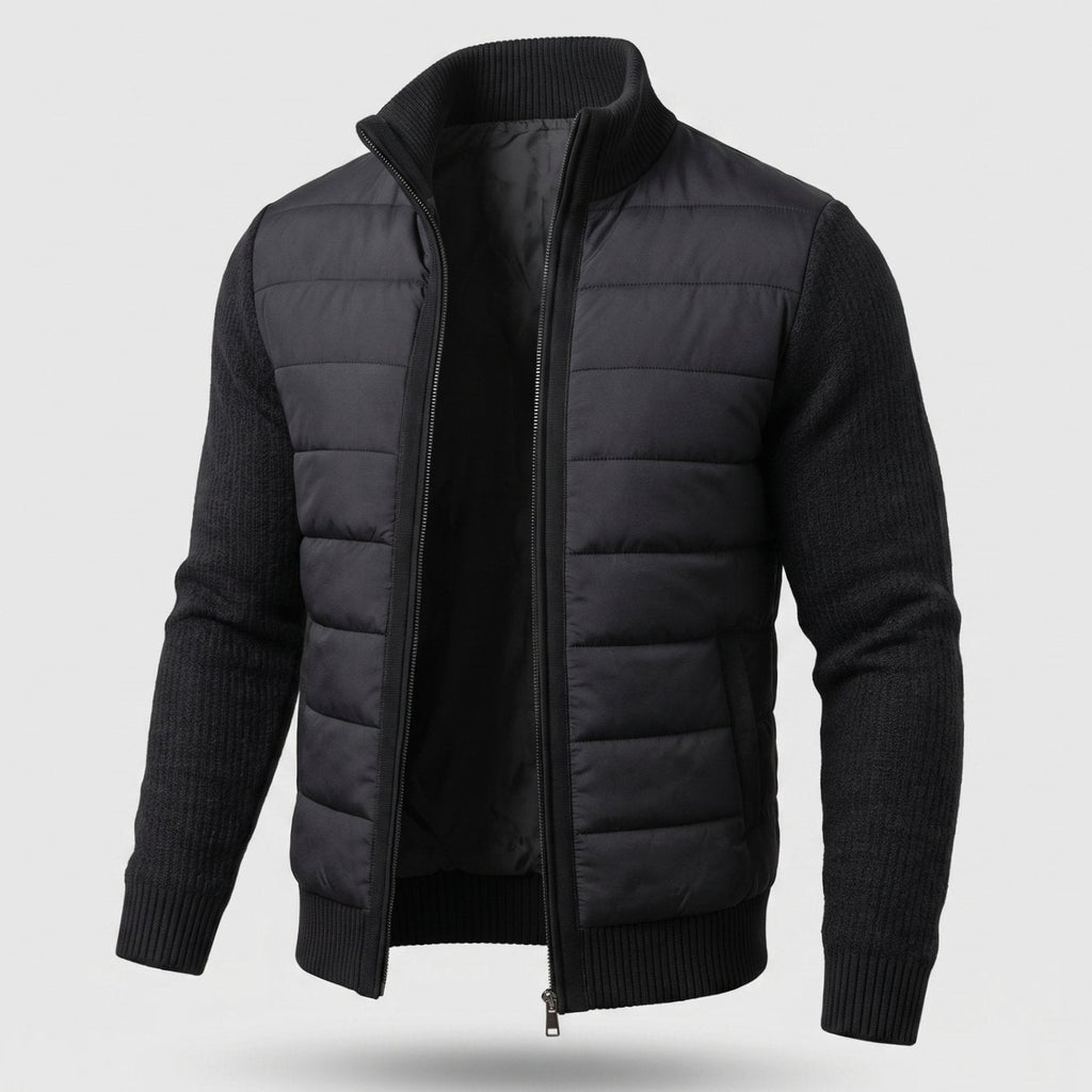 Chaqueta híbrida MARNELLE en estilismo smart-casual con pantalón de vestir