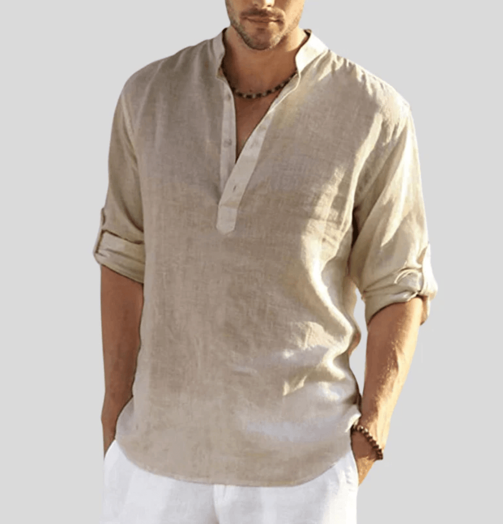 MATEO – Camisa de lino transpirable y elegante para hombre - Noa Lagos