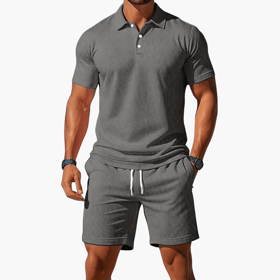 MATEO – Conjunto casual de polo y pantalón corto para hombre - Noa Lagos
