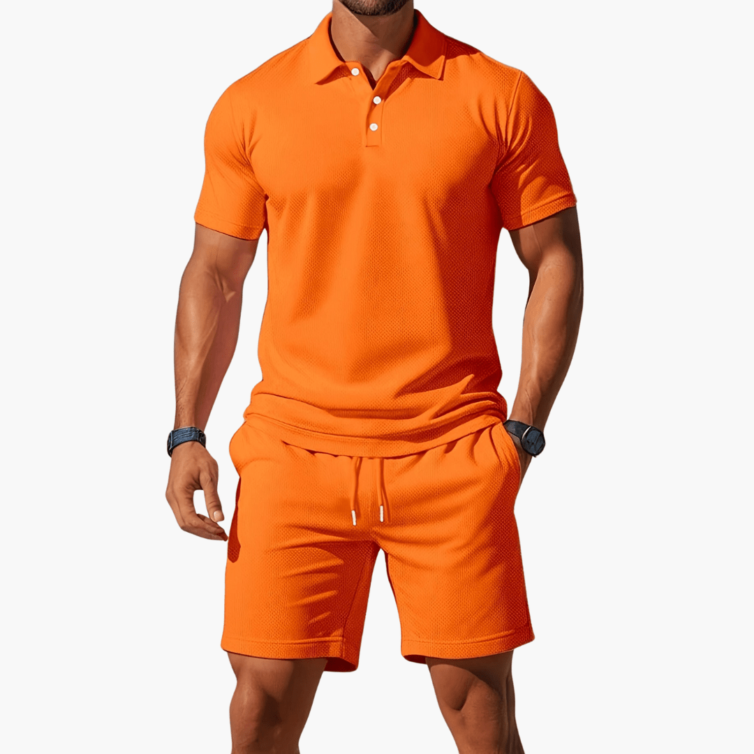 MATEO – Conjunto casual de polo y pantalón corto para hombre - Noa Lagos