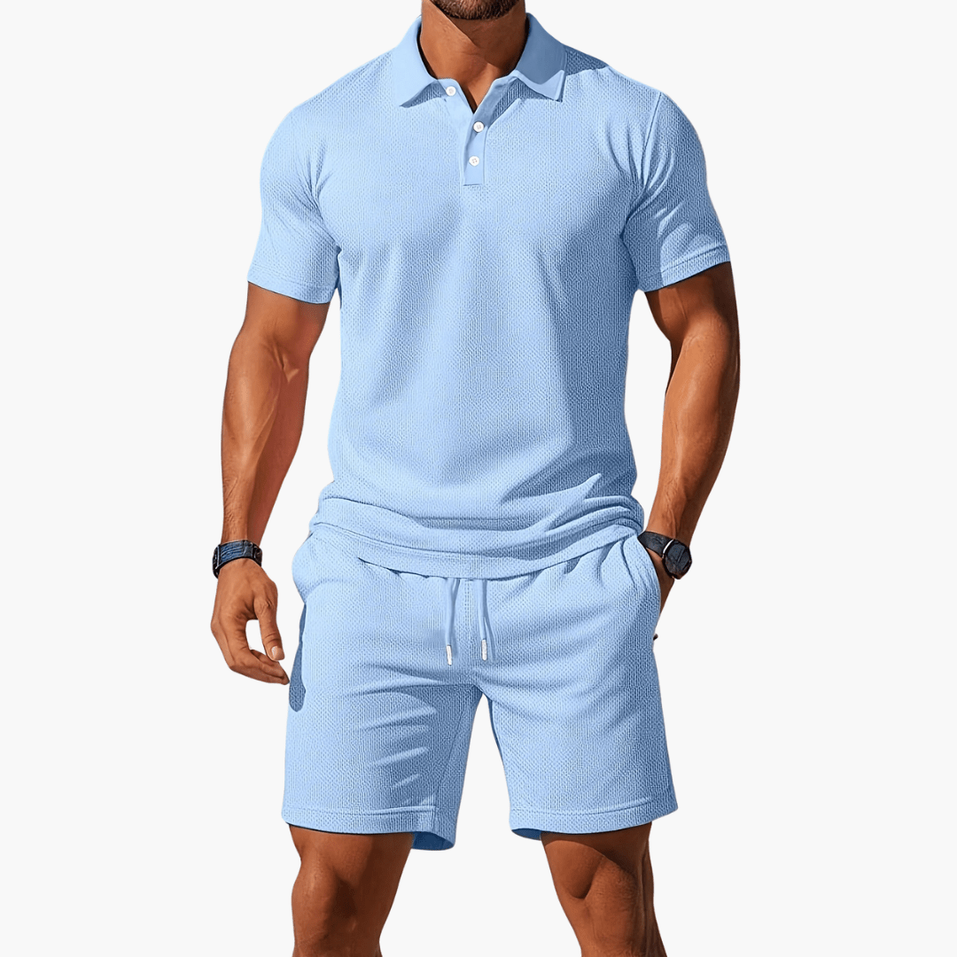 MATEO – Conjunto casual de polo y pantalón corto para hombre - Noa Lagos