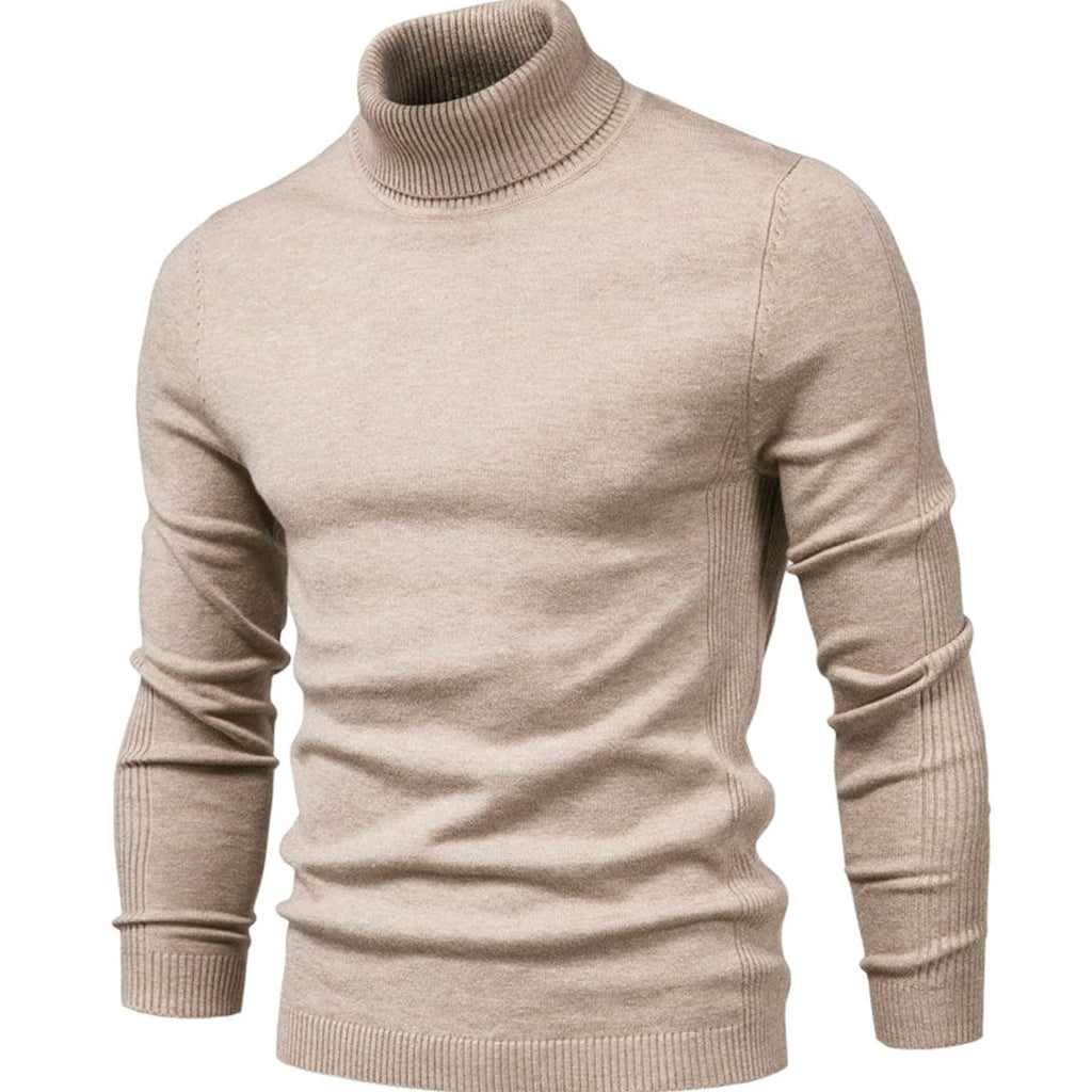 Jersey slim fit de punto para hombre llevado bajo una americana informal