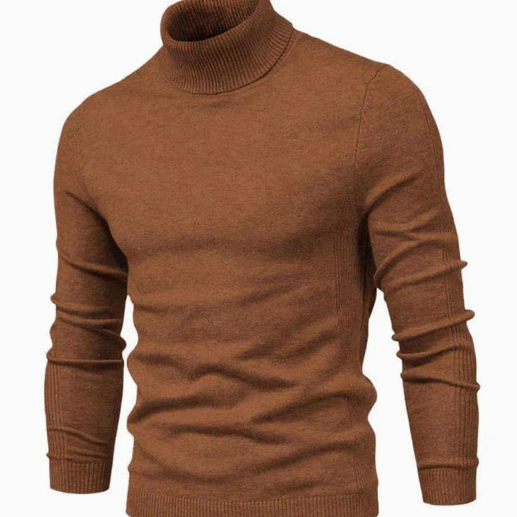 Jersey de punto de cuello alto para hombre en varios colores disponibles