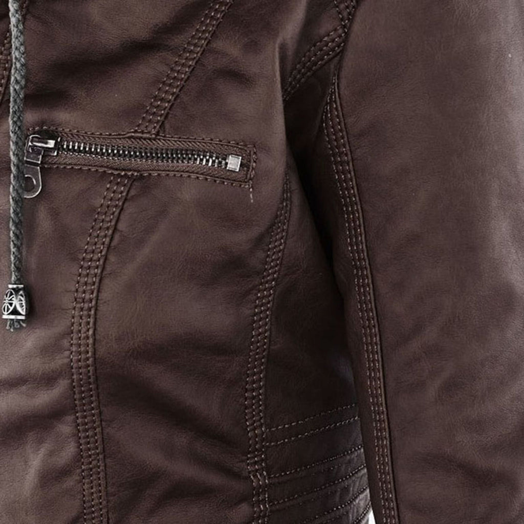 Chaqueta Aurora con capucha desmontada, vista de detalle