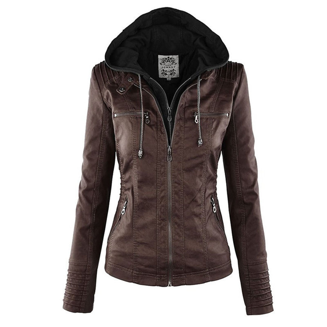 Chaqueta Aurora de mujer con capucha desmontable, vista lateral