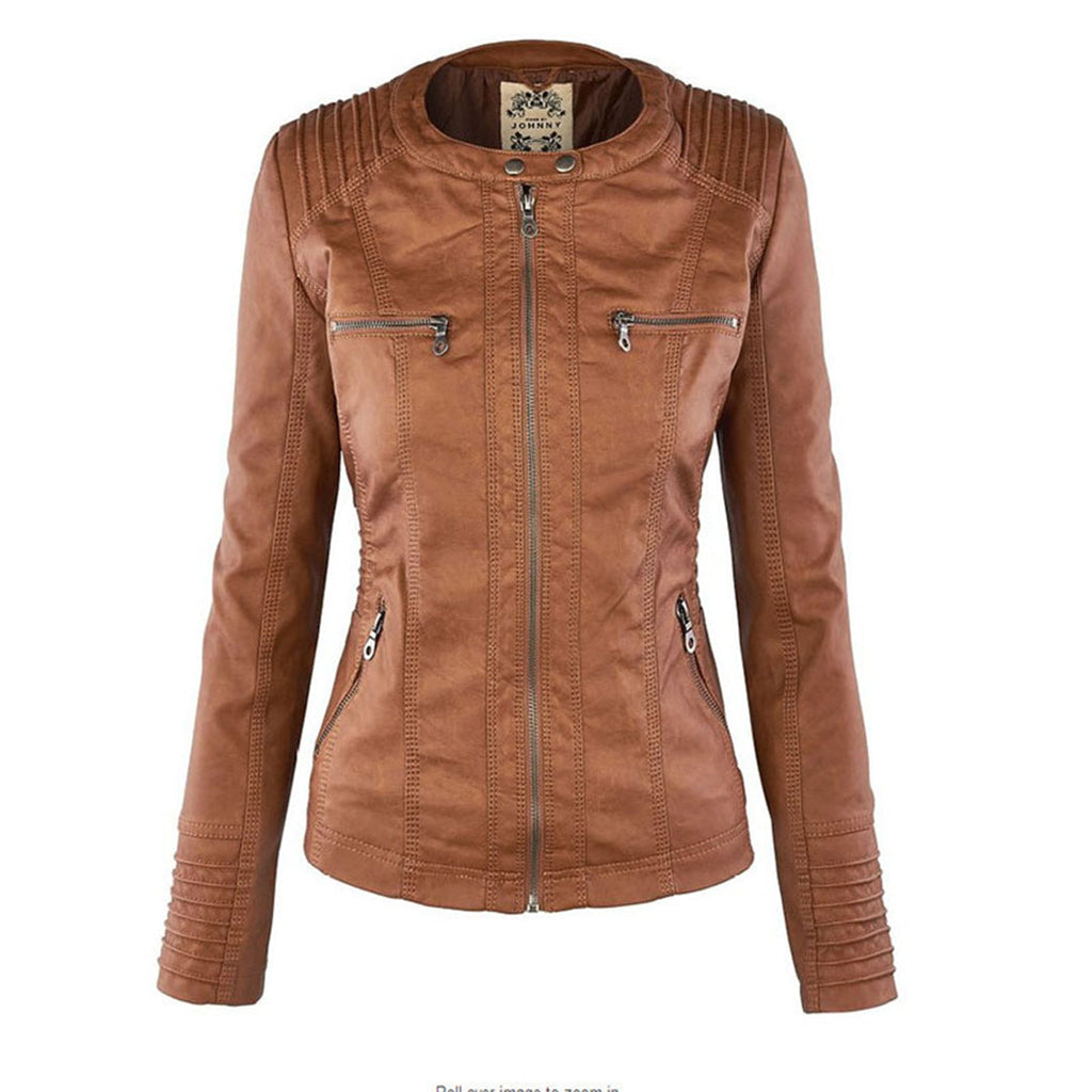 Bolsillo lateral con cremallera de la chaqueta Aurora para mujer