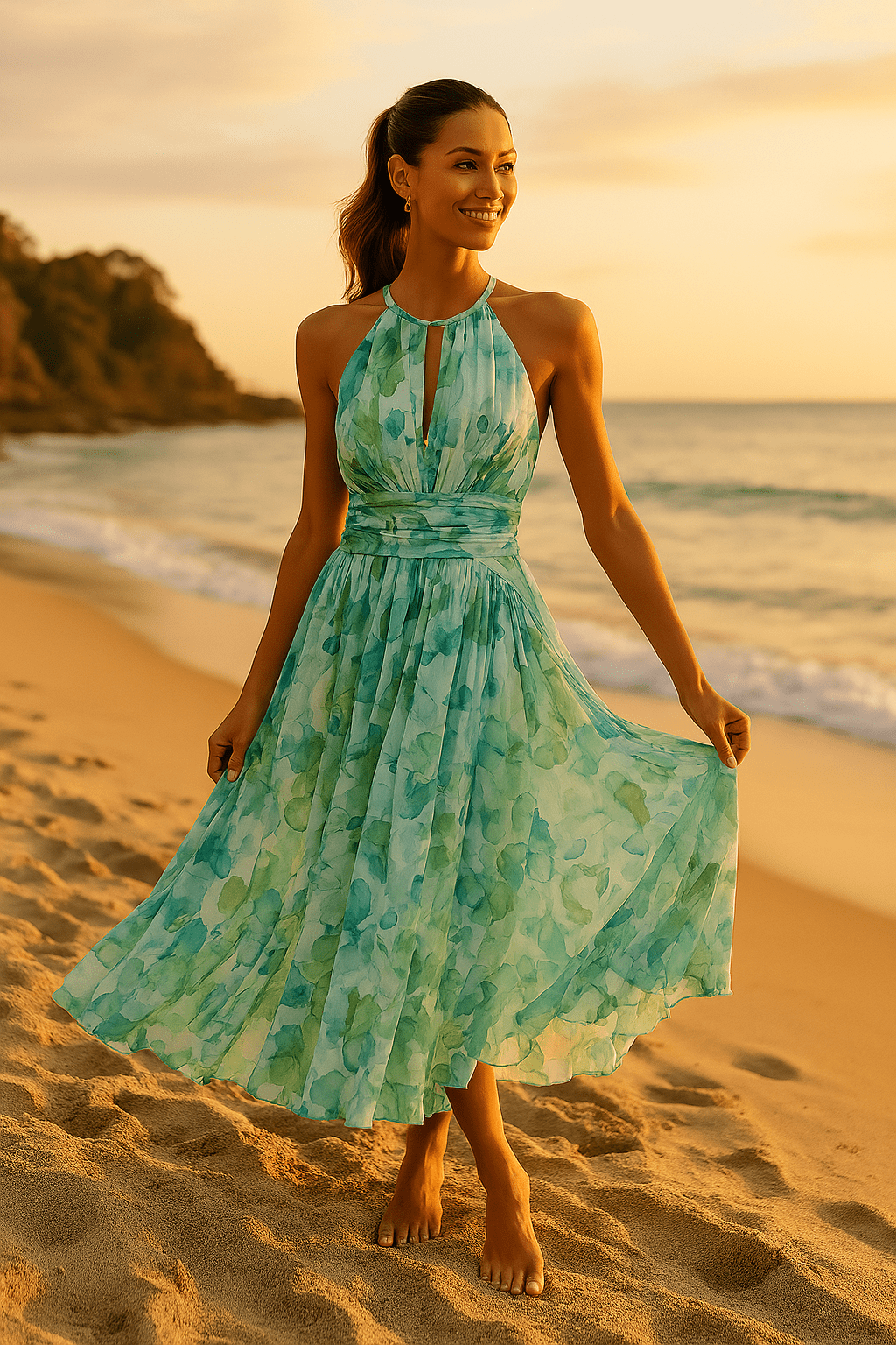 Sofia | Elegante Vestido Largo Floral para Mujer Verano - Noa Lagos