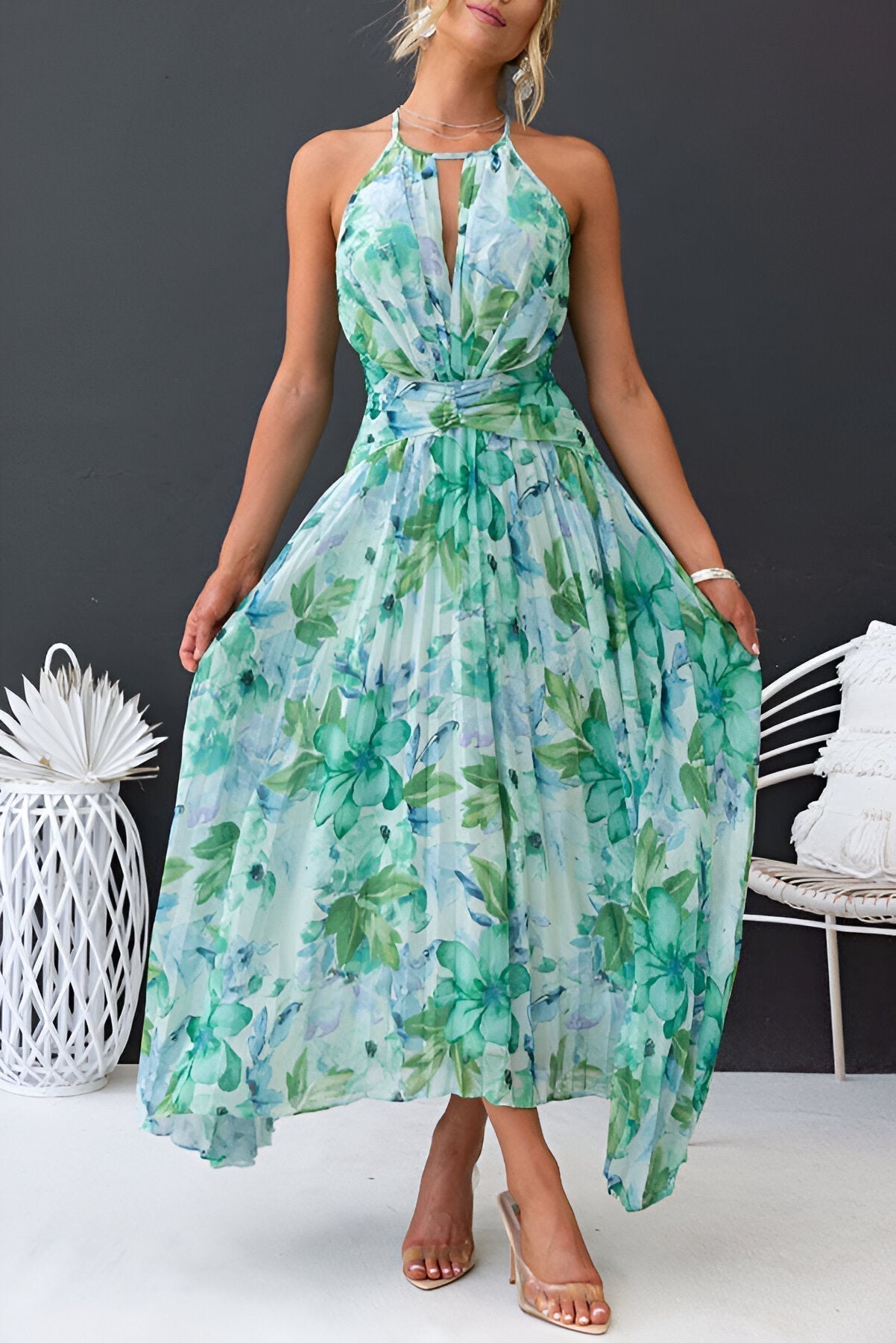 Sofia | Elegante Vestido Largo Floral para Mujer Verano - Noa Lagos