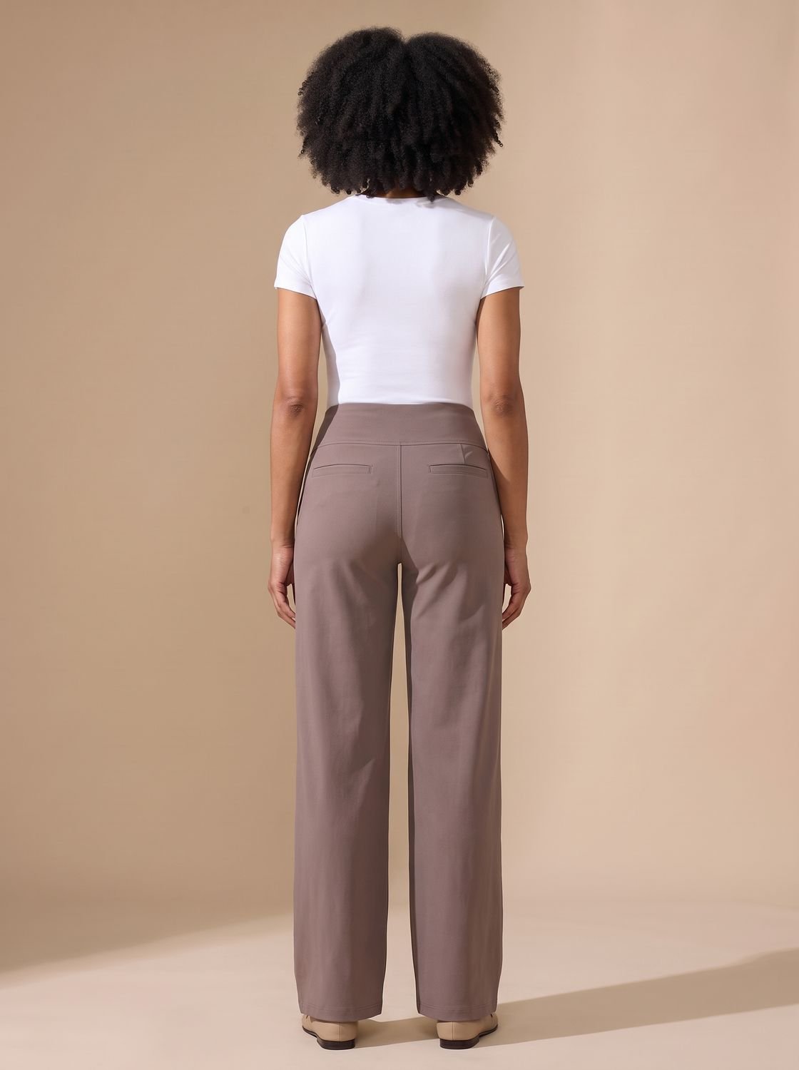 Bolsillos laterales del pantalón de talle alto TAMARINA