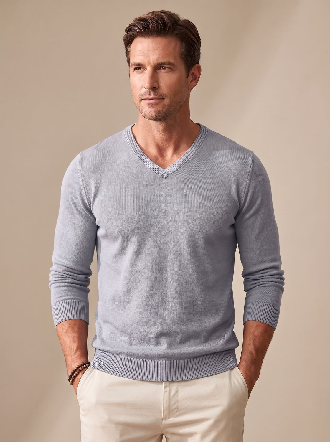 Jersey TAVELIO en tono caramelo para look de entretiempo