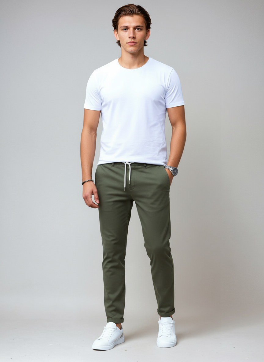 Bolsillos laterales y traseros del pantalón chino THERON
