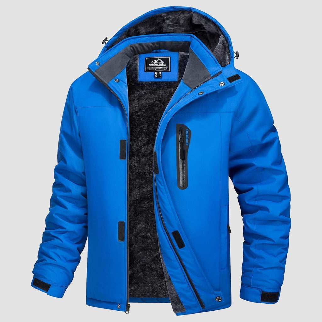 Bolsillos con cremallera de la chaqueta TUNDRAXX vistos de cerca