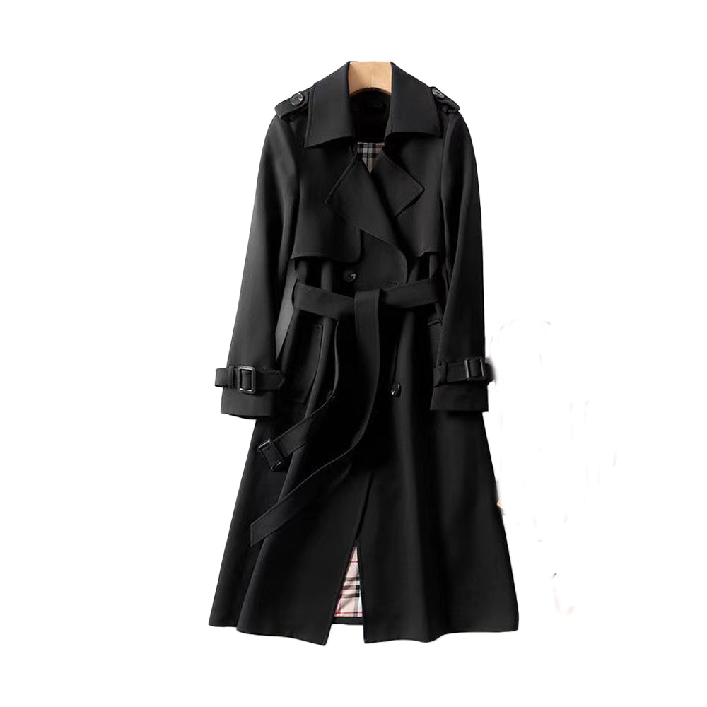 Trench Aurora largo por debajo de la rodilla, look completo